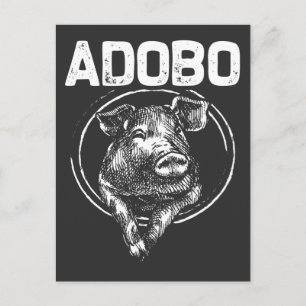 Adobo-Schweinefleisch-Marinade Foodie Philippinen Postkarte