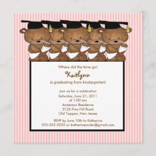 Adolescent Garçon de maternelle Invitation à la fi