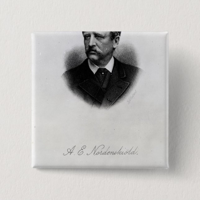Adolf Erik Nordenskiold, 1880 Button (Vorderseite)