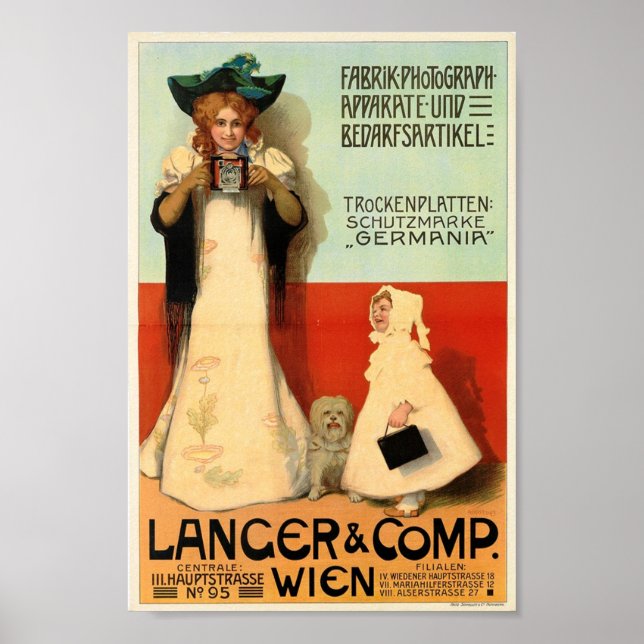 Adolf Karpellus, Fotograf, 1898 Vintag Poster (Vorne)
