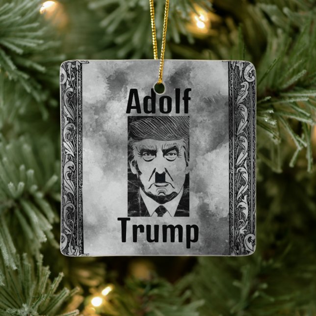 Adolf Trump Keramik Ornament (Baum)
