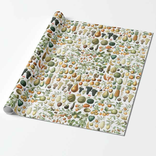 Adolphe Millot Fruit Pattern Geschenkpapier (Ungerollt)