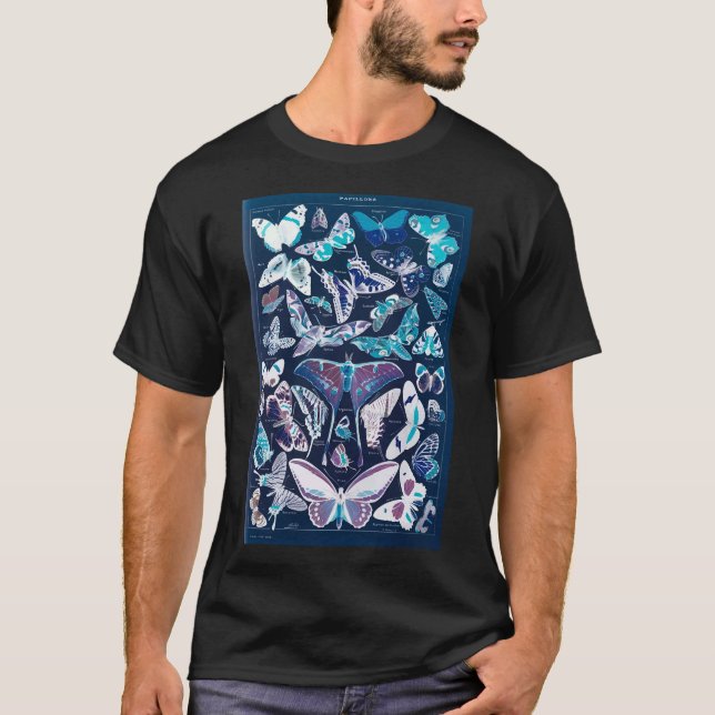 Adolphe Millot Papillons Pour Tous Invertiert T-Shirt (Vorderseite)
