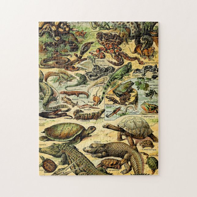 Adolphe Millot Reptiles 2 Jigsaw Puzzle (Vertikal)