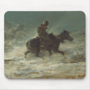 Adolphe Schreyer - Mann mit Lanze durch Mousepad