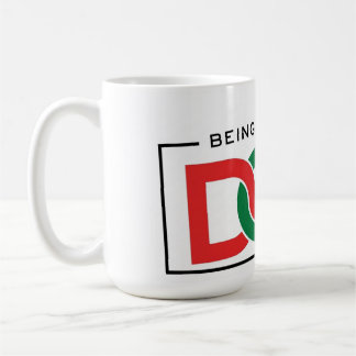 ADOM "Being Black Is Dope" V-Ausschnitt T-Shirt Kaffeetasse