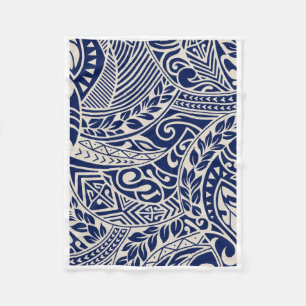 ADOM Blaues Tribal-Polynesische Decke