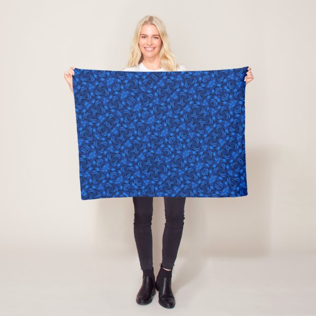 ADOM Blue Botanical Fields Blanket Fleecedecke (Beispiel)