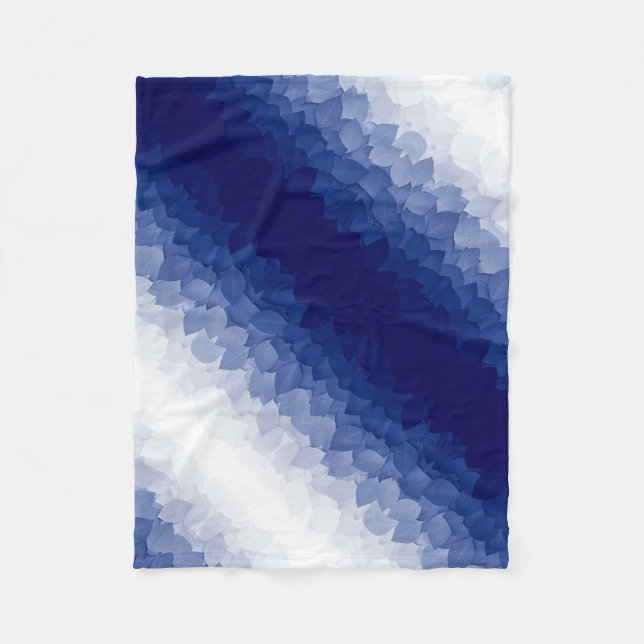 ADOM Blue Dot Gradient Wellen Decke (Vorderseite)