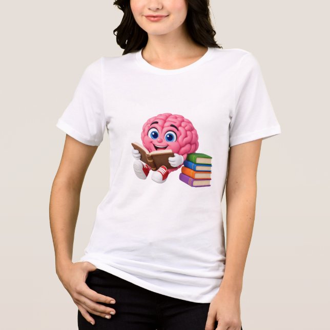 ADOM "Brighter Mind" Damen Grafik T-Shirt Tri-Blend Shirt (Vorderseite)