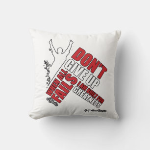 ADOM "Don't Quit" Frauen Minimalistisches Grafik T Kissen