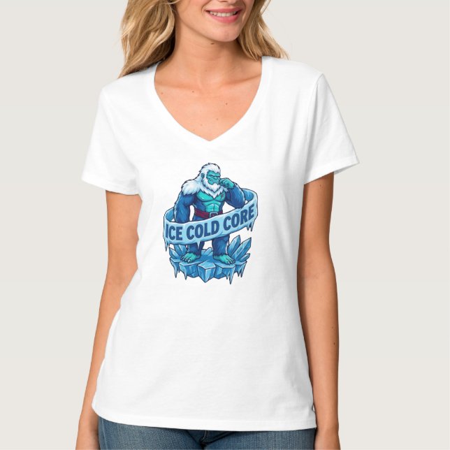 ADOM Eis-Kalter-Kern-Gorilla T-Shirt (Vorderseite)