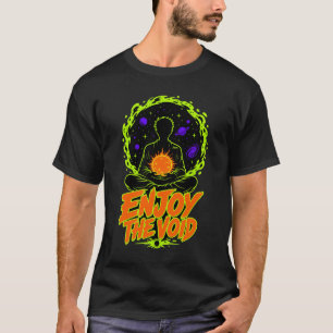 ADOM Enjoy The Void Kosmischer Glanz T-Shirt