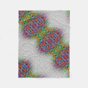 ADOM Fraktal-Abstrakt-Pattern-Decke Fleecedecke