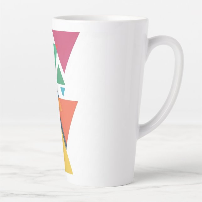 ADOM Geometric Art Langarmshirt Milchtasse (Rechts)