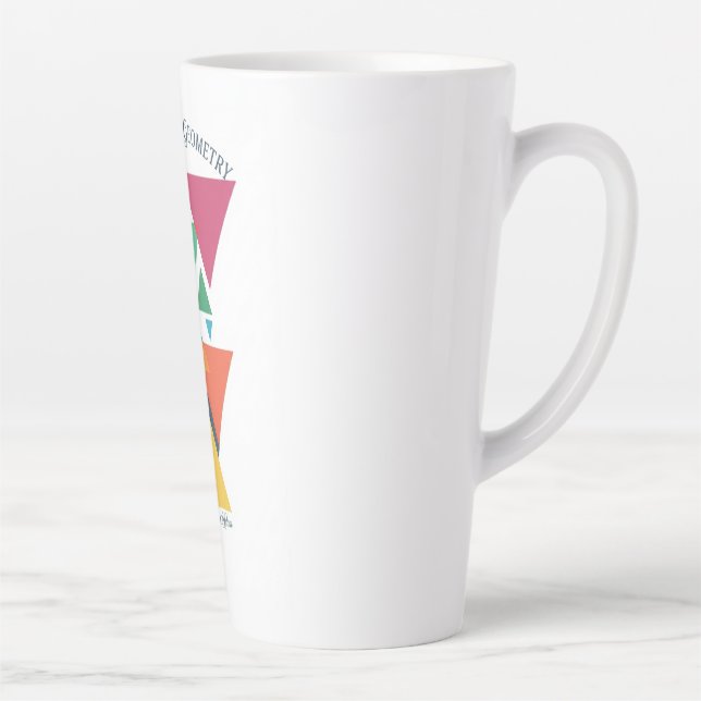 ADOM Geometric Art Langarmshirt Milchtasse (Rechts)