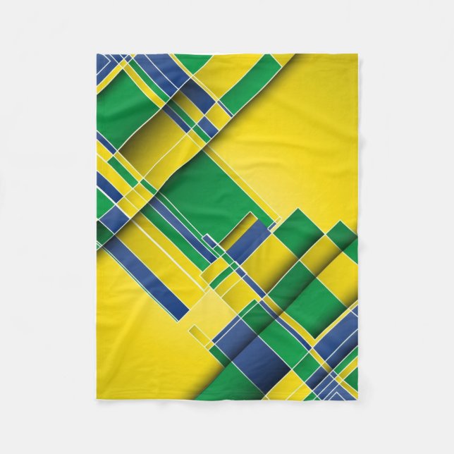 ADOM Geometrische moderne Wurfdecke Fleecedecke (Vorderseite)