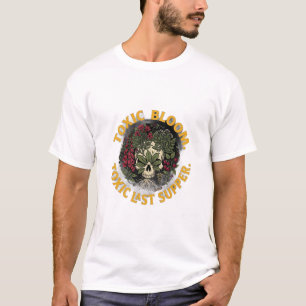 ADOM Giftige Blüten-Schädel-Kunst T-Shirt