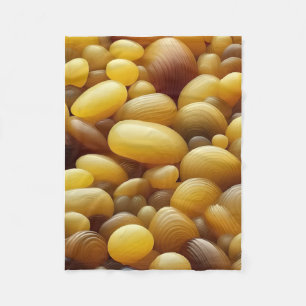 ADOM Golden Polierte Kiesel Steppdecke Fleecedecke