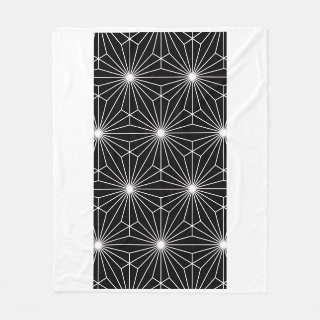 ADOM Japanische geometrische Sterndecke Fleecedecke (Vorderseite)