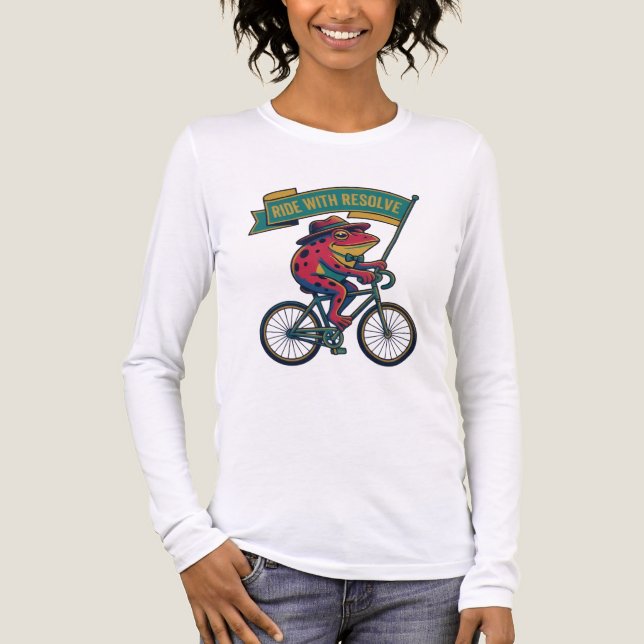 ADOM Ride With Respect Radfahrer Tri-Blend Shirt (Vorderseite)