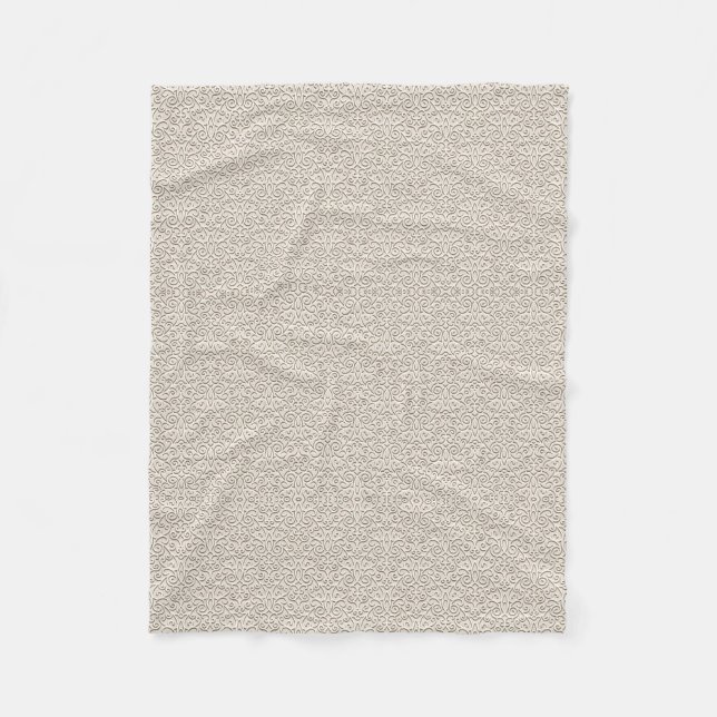 ADOM Softgrau Texturierte Fleece-Decke Fleecedecke (Vorderseite)