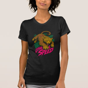 ADOM Tödliche Geschwindigkeit Leopard T-Shirt