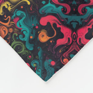 ADOM Vibrant Boho Kaleidoskop-Decke Fleecedecke