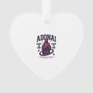 Adonai Gloire à Dieu Design Vectoriel Chrétien Vin