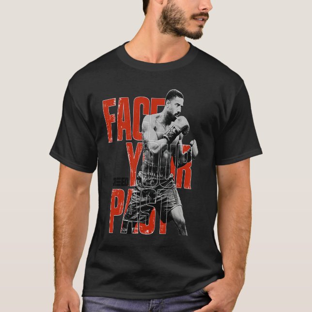 Adonis Creed Face Your Past red typography T-Shirt (Vorderseite)