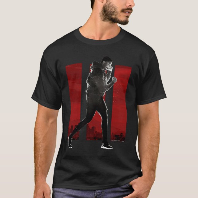 Adonis Creed Pose in III Rot T-Shirt (Vorderseite)