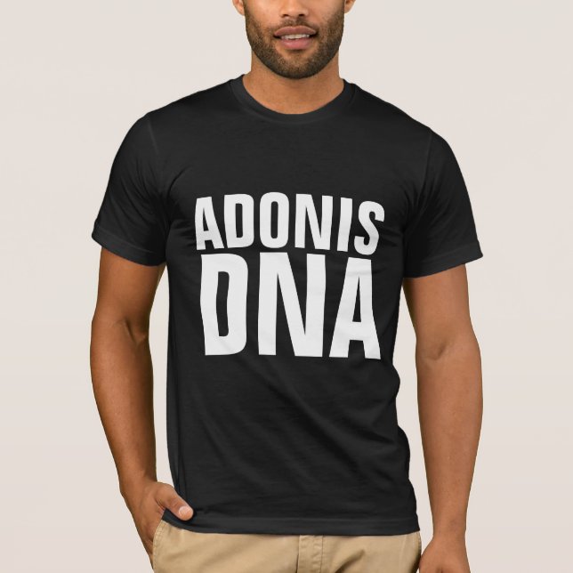 ADONIS DNA MENS FUNNY T - SHIRT (Vorderseite)