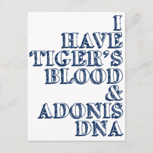 Adonis dna Sheen Postkarte
