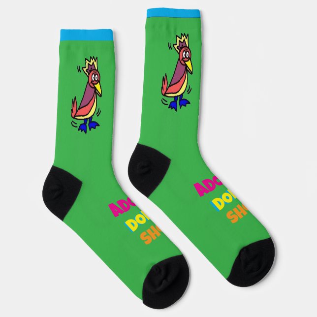Adopt Don’t Shop - Parrots Crew Socks Socken (Rechts)