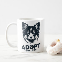 Adopt don't shop 3 kaffeetasse