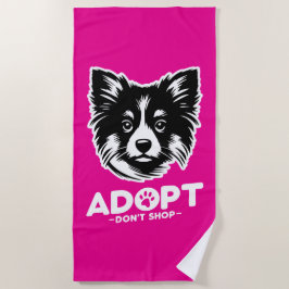 Adopt don't shop 3 strandtuch