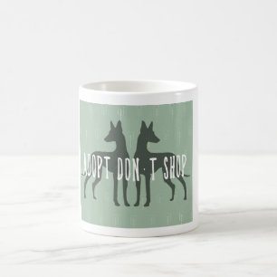 „Adopt, don't, shop“ mug Kaffeetasse