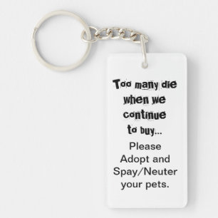 Adopt Sterilisieren Kastrieren Angebot Schlüsselan Schlüsselanhänger