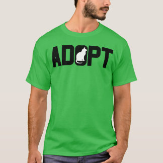 Adopt Tiere retro adoptieren T-Shirt