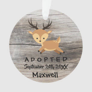 Adopté - cadeau customisé d'adoption de cerfs