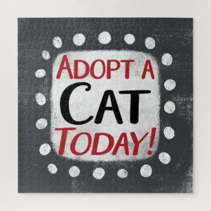 Adopter Un Chat Aujourd'Hui Jigsaw Puzzle