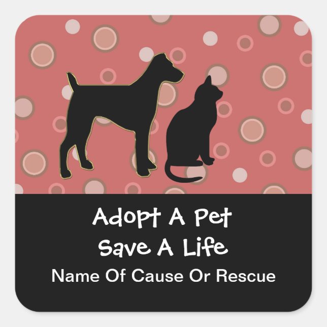 Adopter Un Stickers Pour Animaux De Compagnie (Devant)