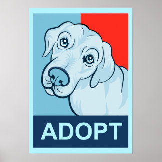Adopter une affiche de chien