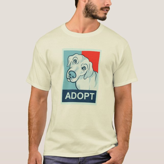 Adoptez un T-shirt de chien (Devant)