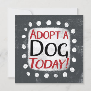 Adoptez une carte de voeux pour chien aujourd'hui