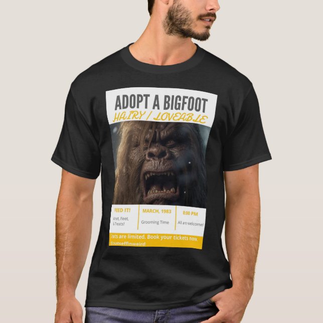 Adoptier a Hairy Fella T-Shirt (Vorderseite)