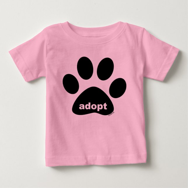 Adoptier Baby T-shirt (Vorderseite)