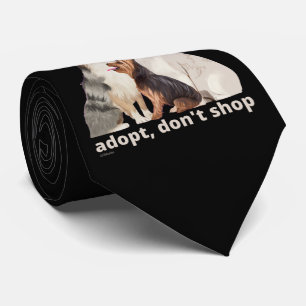 ADOPTIER, DON NICHT SHOP rette die Tierhunderettun Krawatte