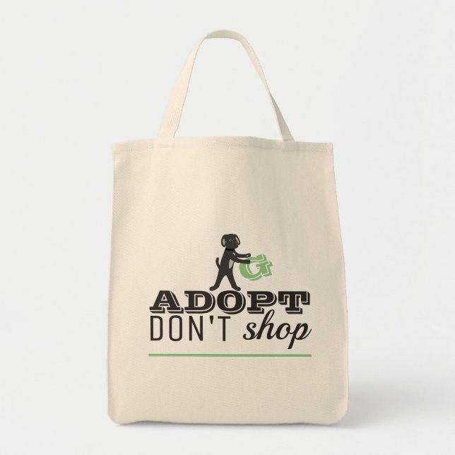 Adoptier Don't Shop, Bag for Life Tragetasche (Vorne)