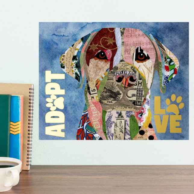 Adoptier Don't Shop Labrador Retriever Foil Print Foliendrucke (In Situ (Theke 2))